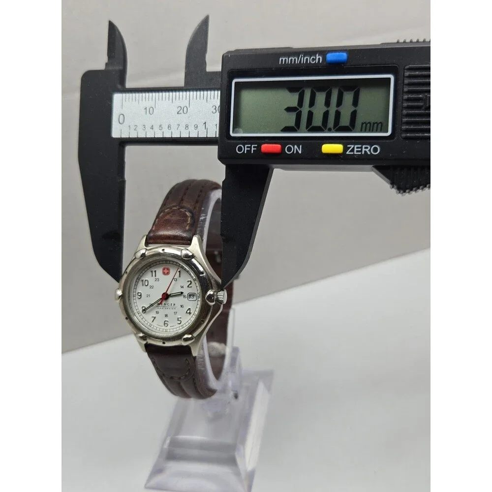 Vintage Wenger SAK Design Womens 30mm Swiss Quartz Field Watch 100M New Battery